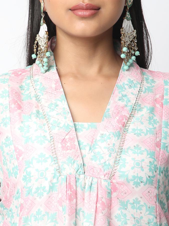 Women Printed A-line Kurta image number 3