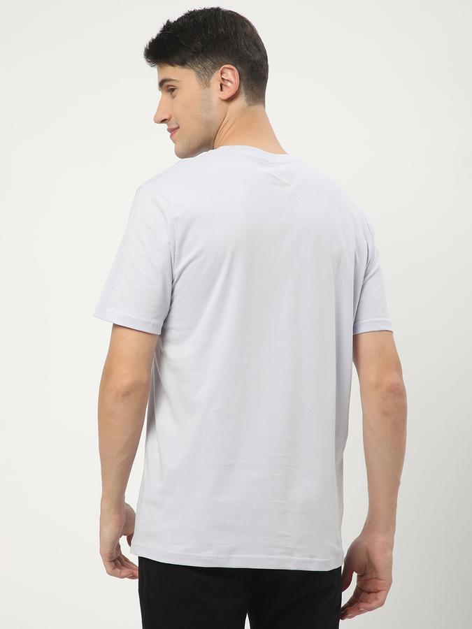 Men Typographic Print Regular Fit Crew-Neck T-Shirt image number 2