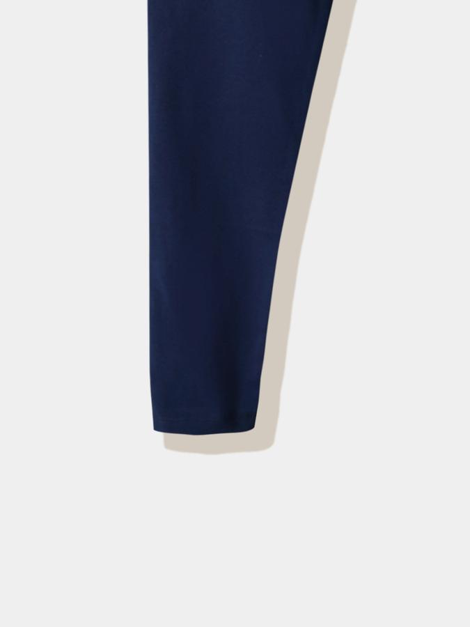 Girls Cotton Blend Skinny Fit Elastic Waist Solid Leggings