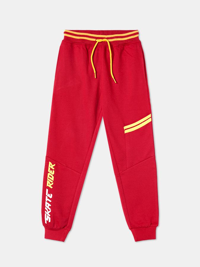 R&B Boys Red Track Pants & Joggers image number 0