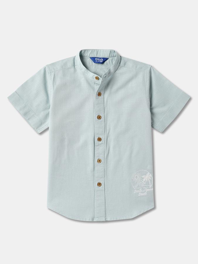 Boys Solid Casual Shirt