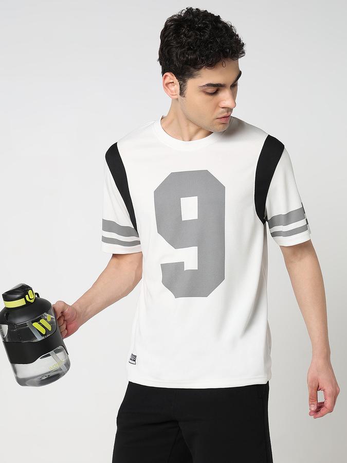 R&B Printed Men Round Neck Oversized T-Shirt