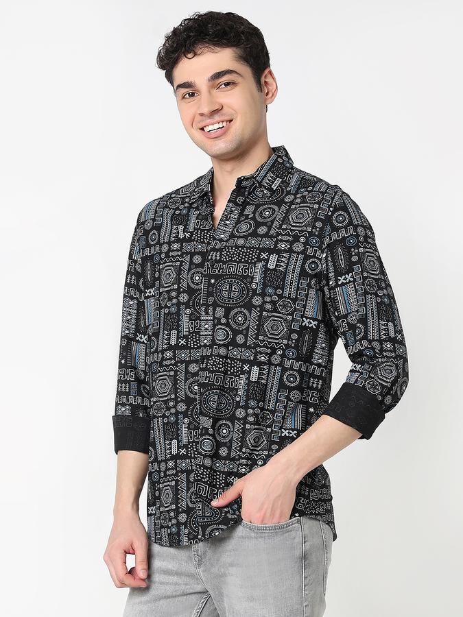 Mens Casual Long Sleeves shirt-SLIM FIT image number 3