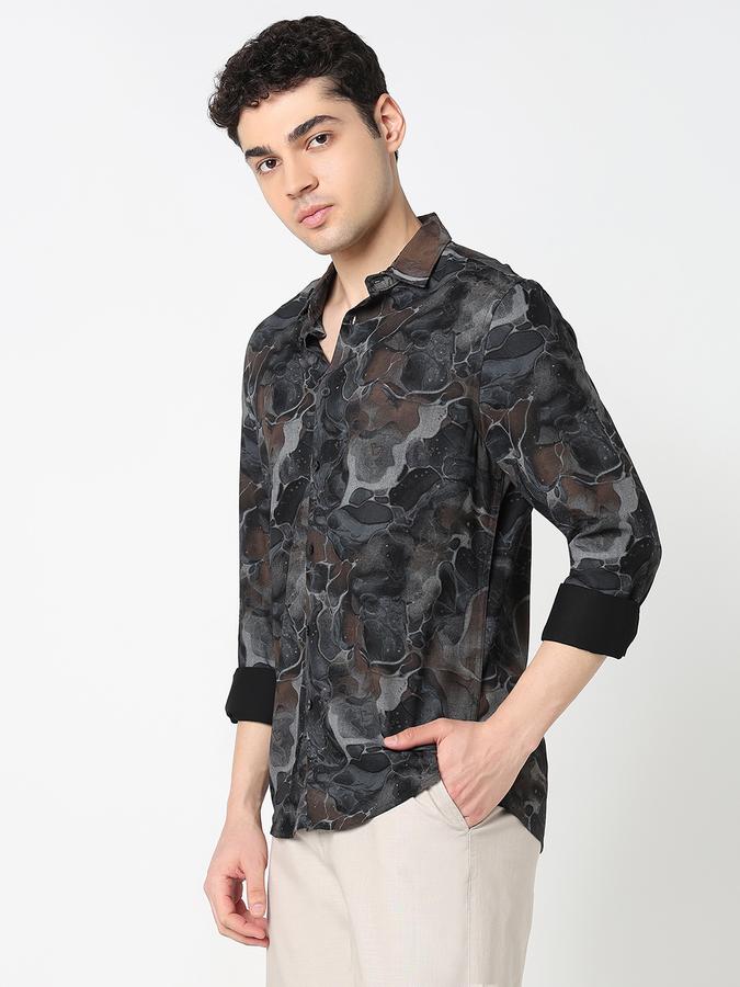 Mens Casual Long Sleeves shirt-SLIM FIT image number 3