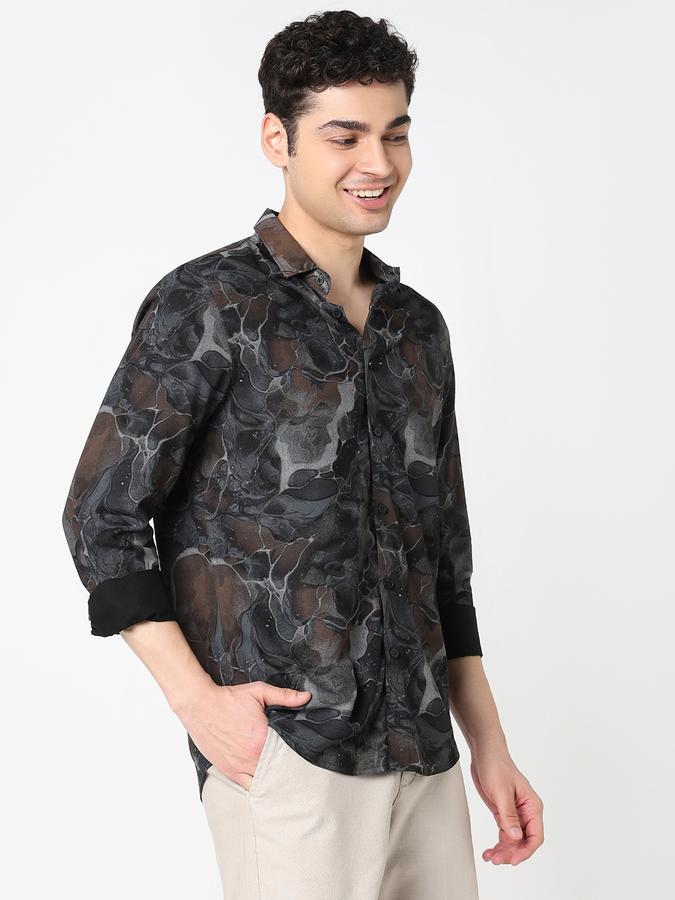 Mens Casual Long Sleeves shirt-SLIM FIT image number 2
