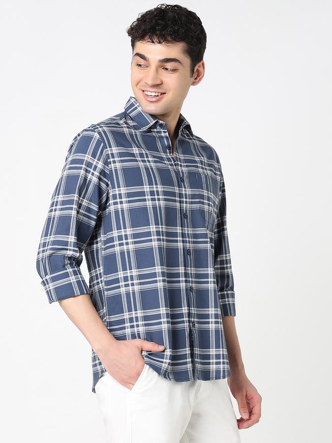 Mens Casual Long Sleeves shirt-Regular Fit image number 3