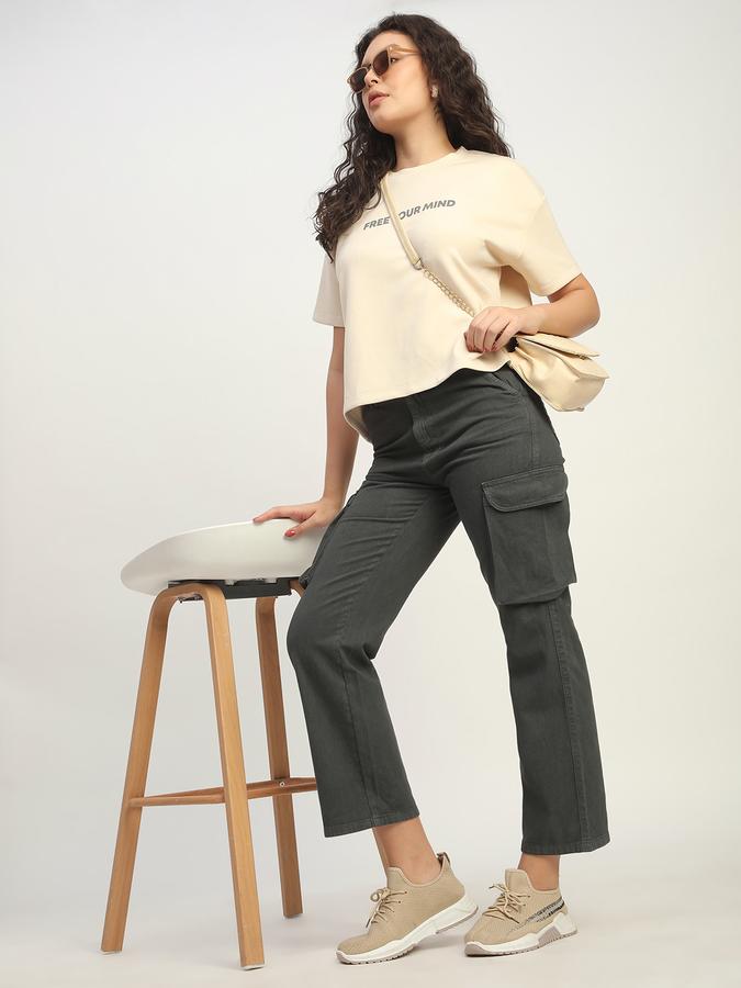 R&B Women Cargo Jeans image number 1
