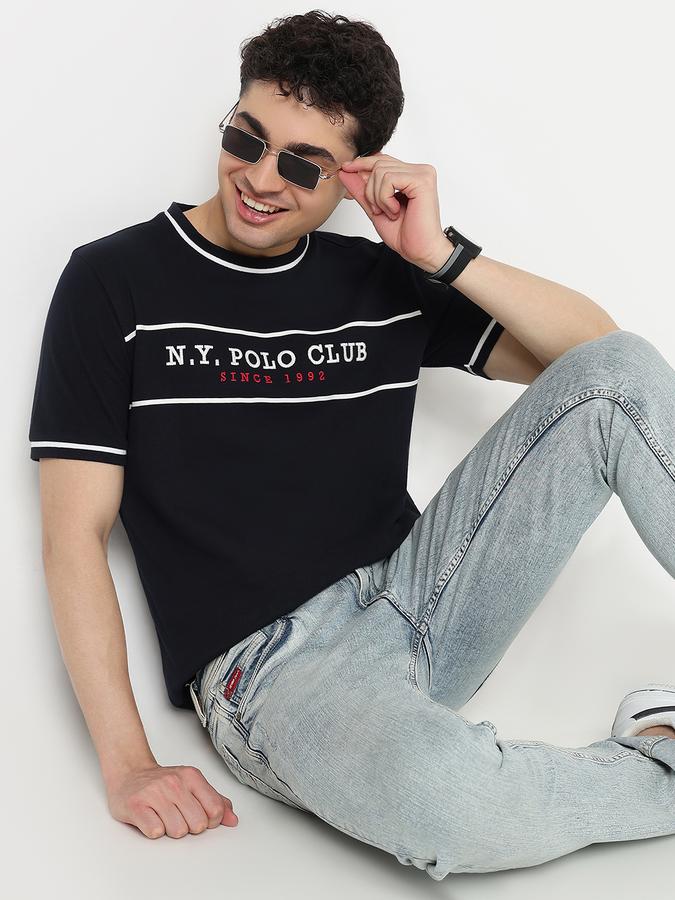 R&B Solid Men Round Neck T-Shirt data-index=