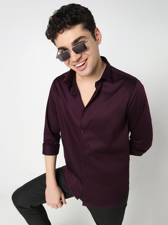 R&B Men Solid Casual Shirt