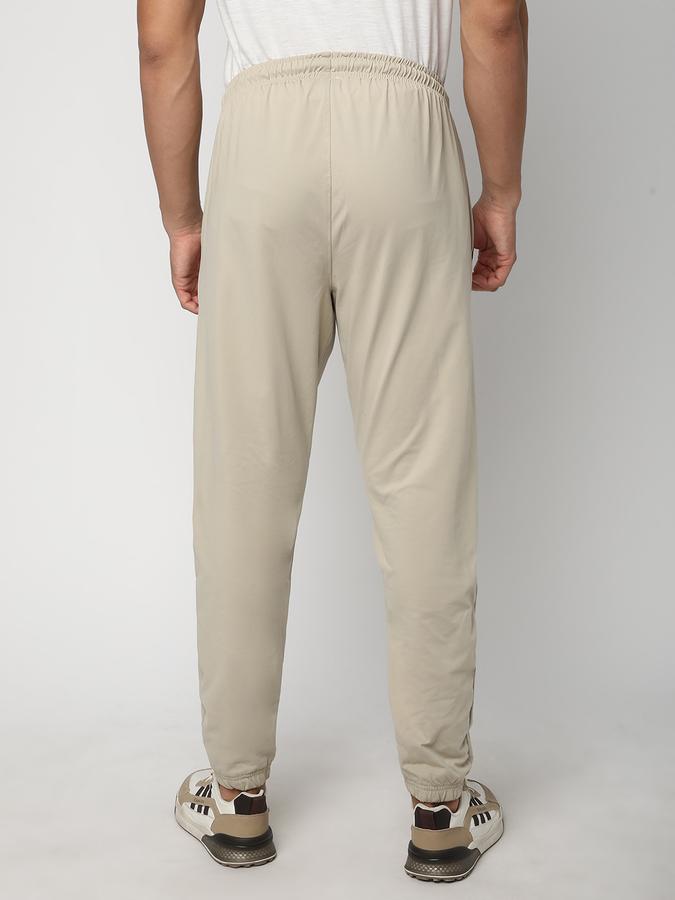 Men Polyester Regular Fit Drawstring Cuffed Trackpants