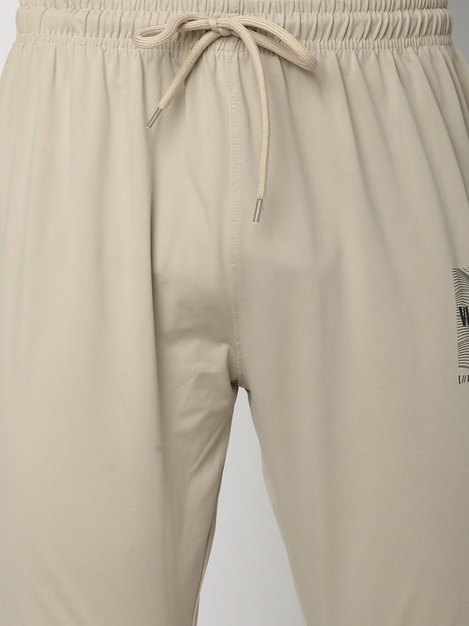 Men Polyester Regular Fit Drawstring Cuffed Trackpants