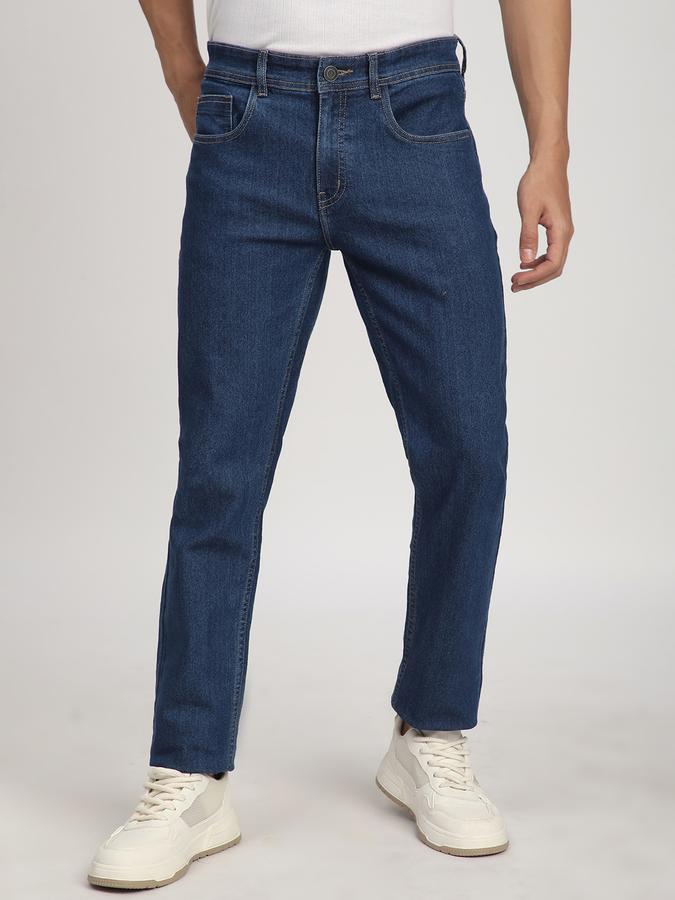 Men Polycotton Regular Fit Mid Rise Clean Look Jeans