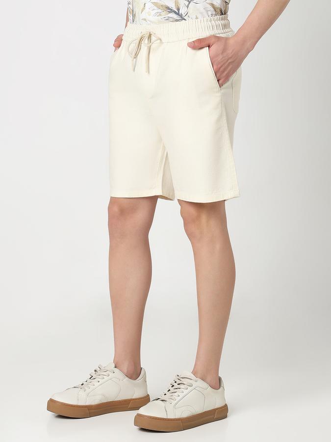 Boys Cotton Regular Fit Drawstring Waist Clean Hem Shorts